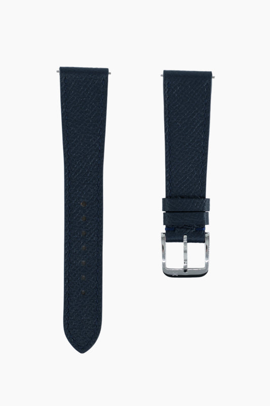 Navy Epsom Leather Strap - Preorder (Shipping March 2026)
