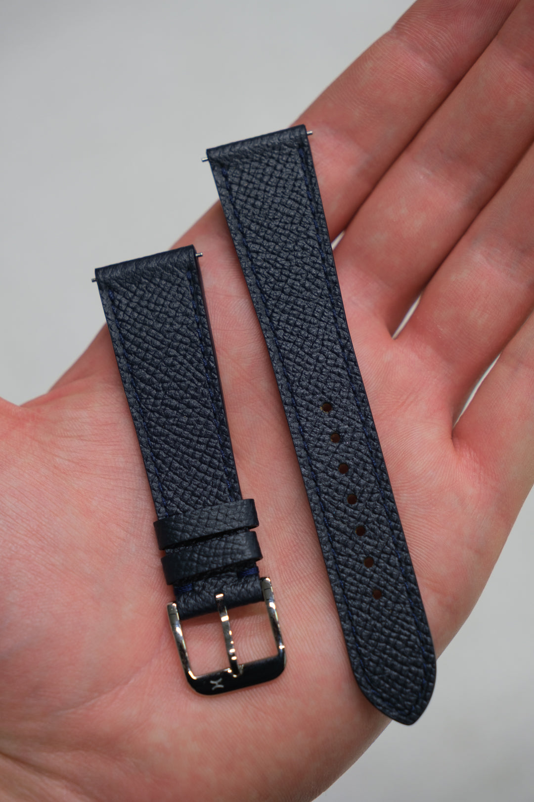 Navy Epsom Leather Strap - Preorder (Shipping March 2026)